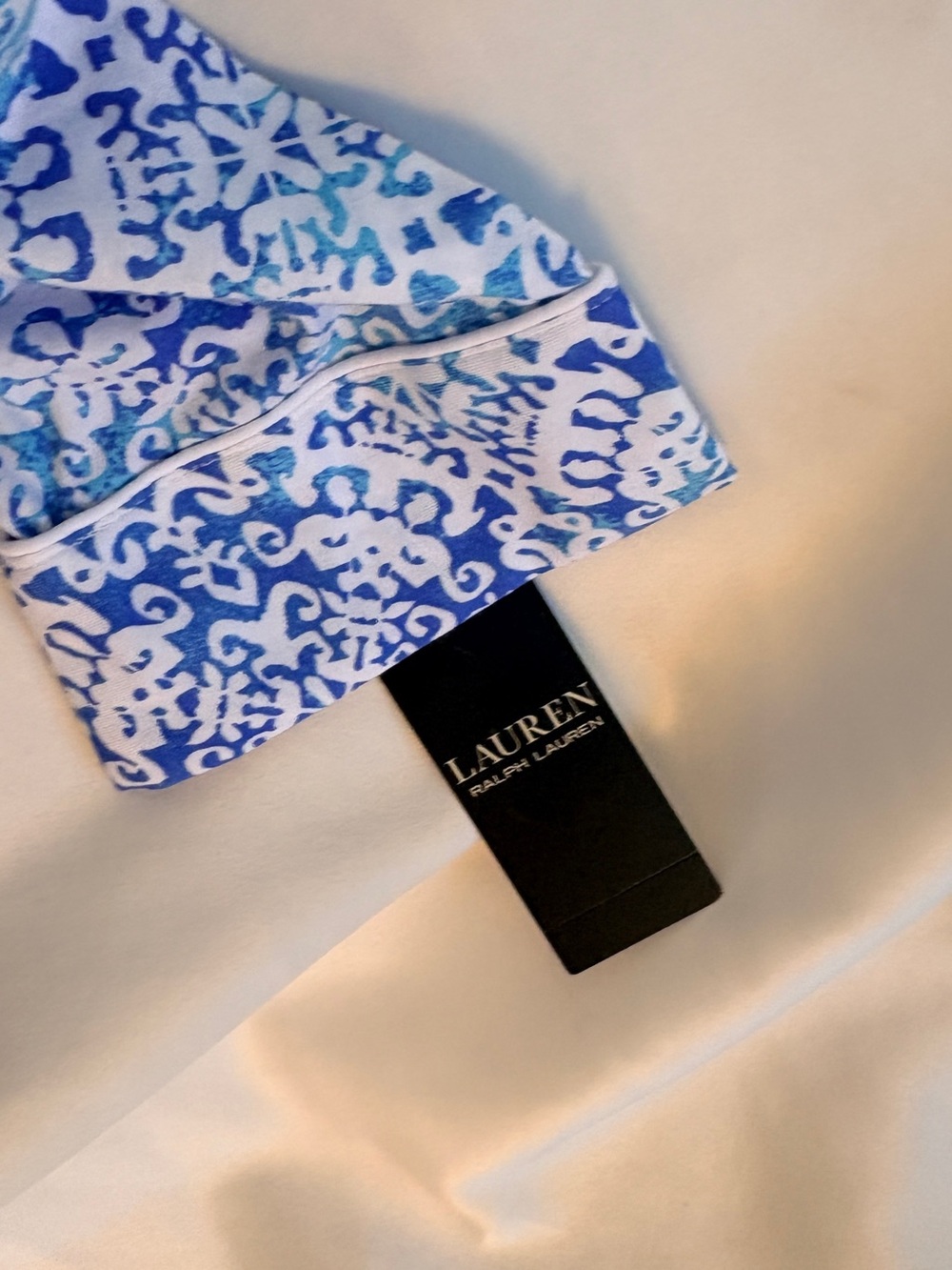 NWT Lauren Ralph Lauren Blue Medallion Cotton Sleep Shirt Nightgown Medium - Picture 14 of 17